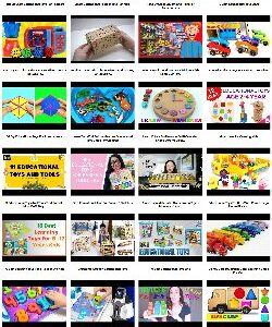 A video gallery of Educational Toys videos