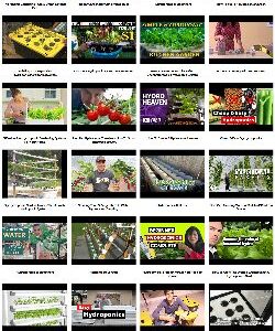 A video gallery of Hydroponics videos