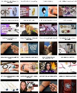 A video gallery of Jewelry making videos