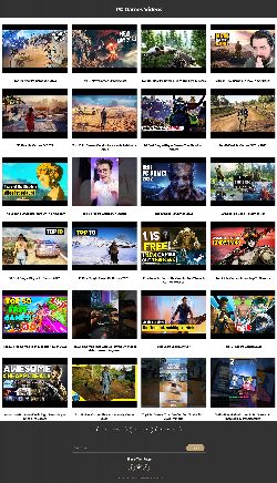 A video gallery of PC Game videos