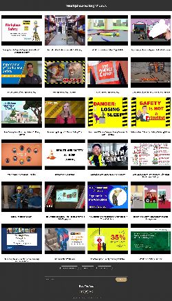 A video gallery of Workplace Safety videos