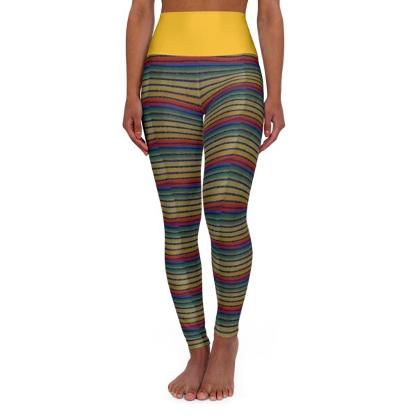 BOB Bow Colored High Waisted Leggings in Slick Yellow