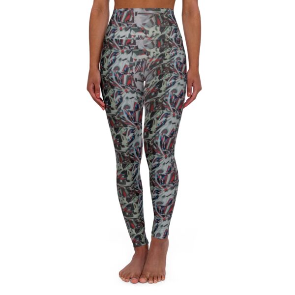 BOB Grey Abstract High Waisted Leggings