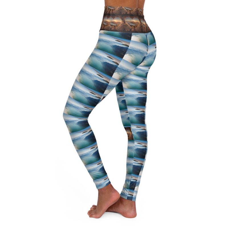 REALTOR ROB Air Force Respect High Waisted Leggings - Image 3