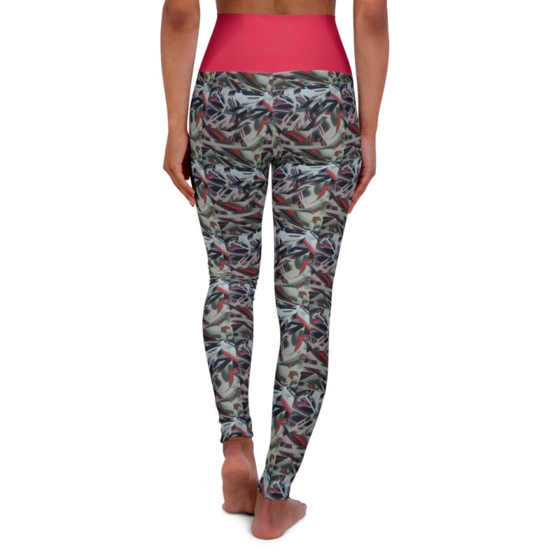 BOB Grey Abstract high waisted leggings - Image 2