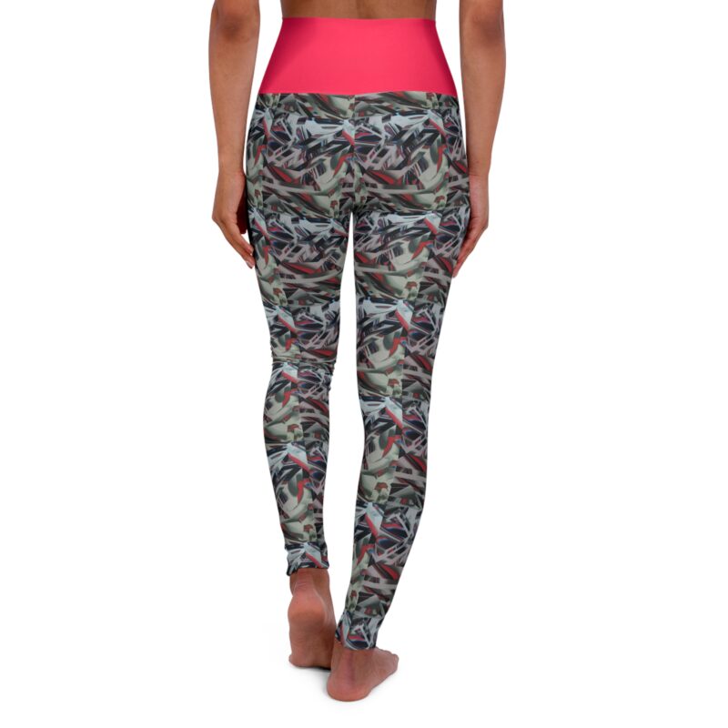 BOB Grey Abstract high waisted leggings - Image 2