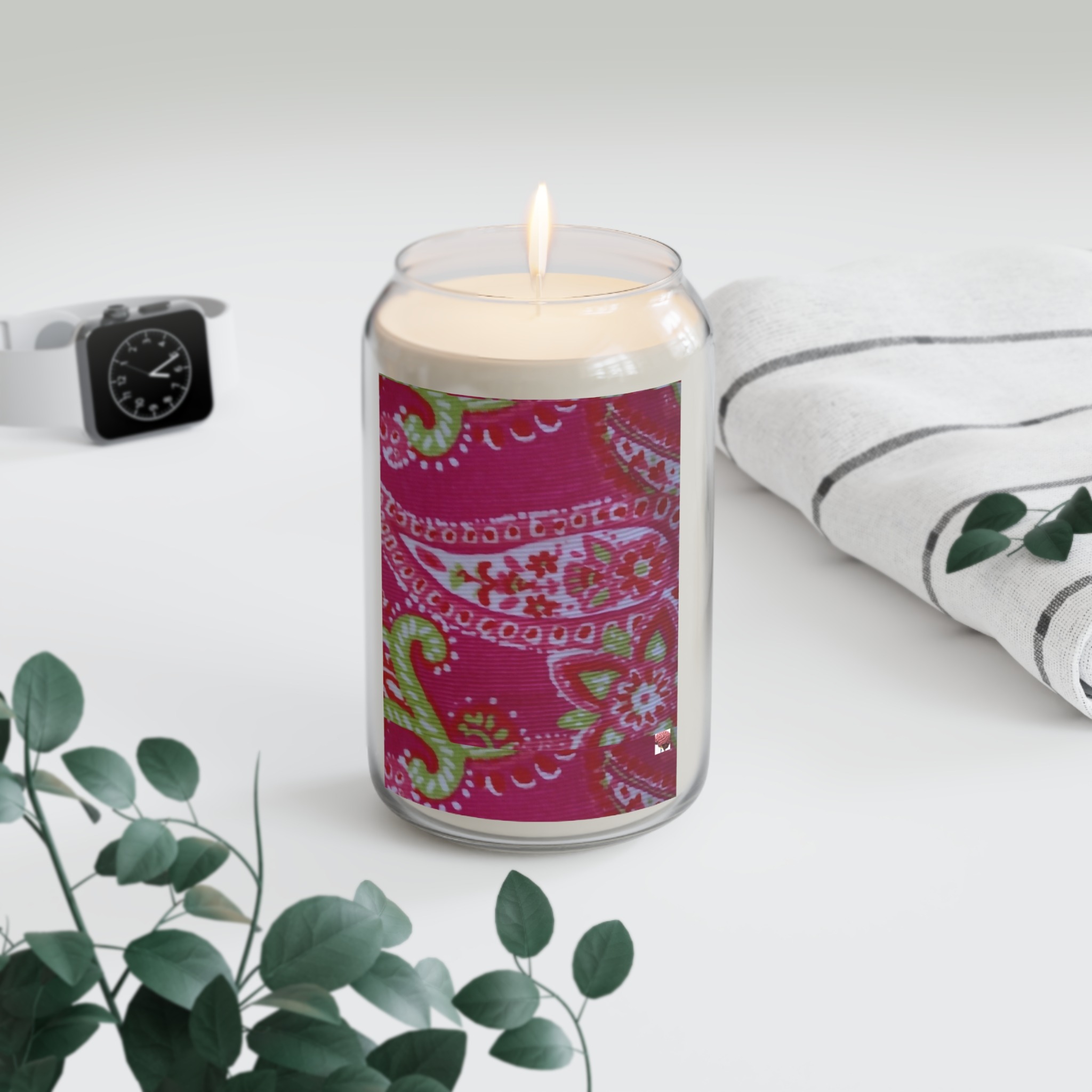 limeood scented candle