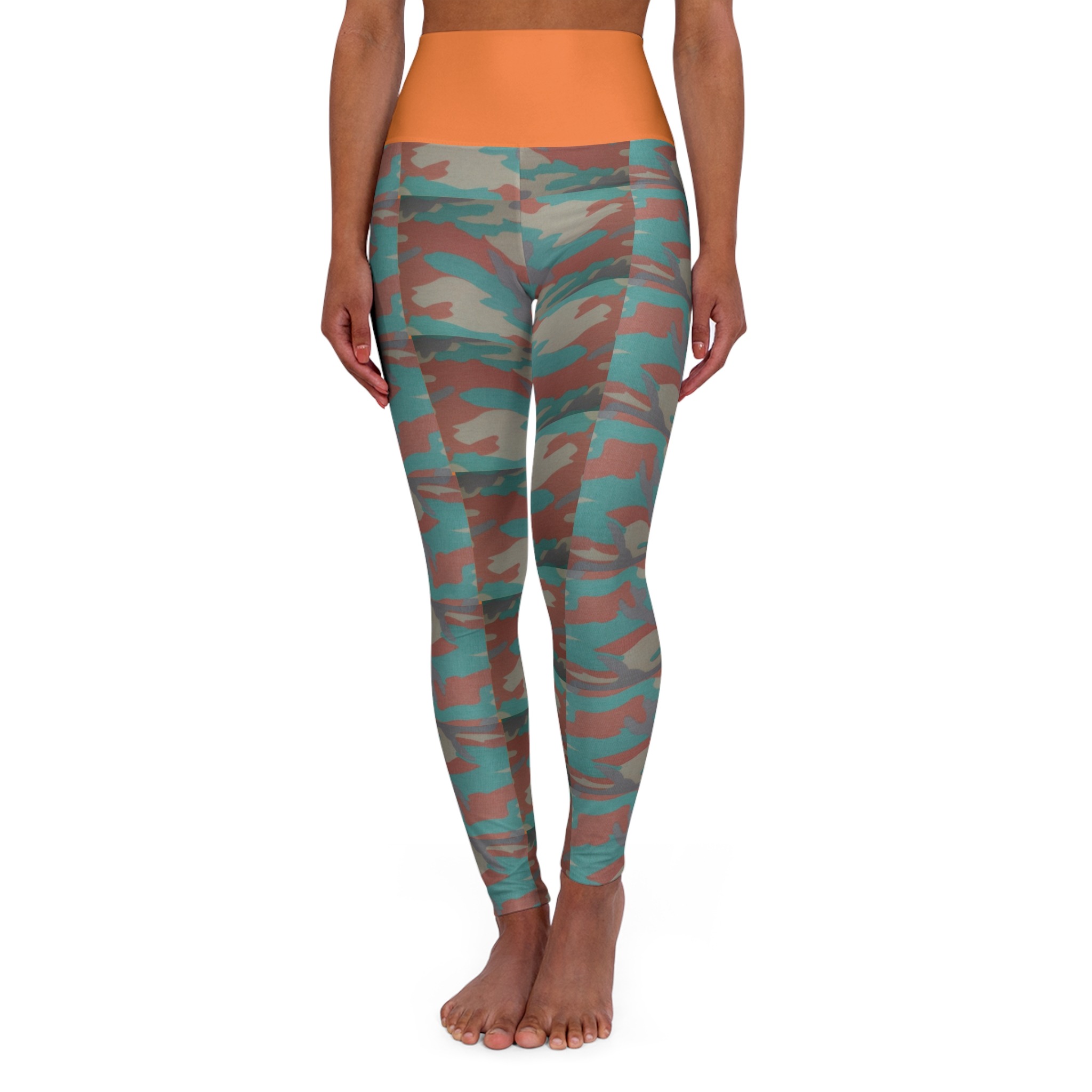 camou high waisted leggings