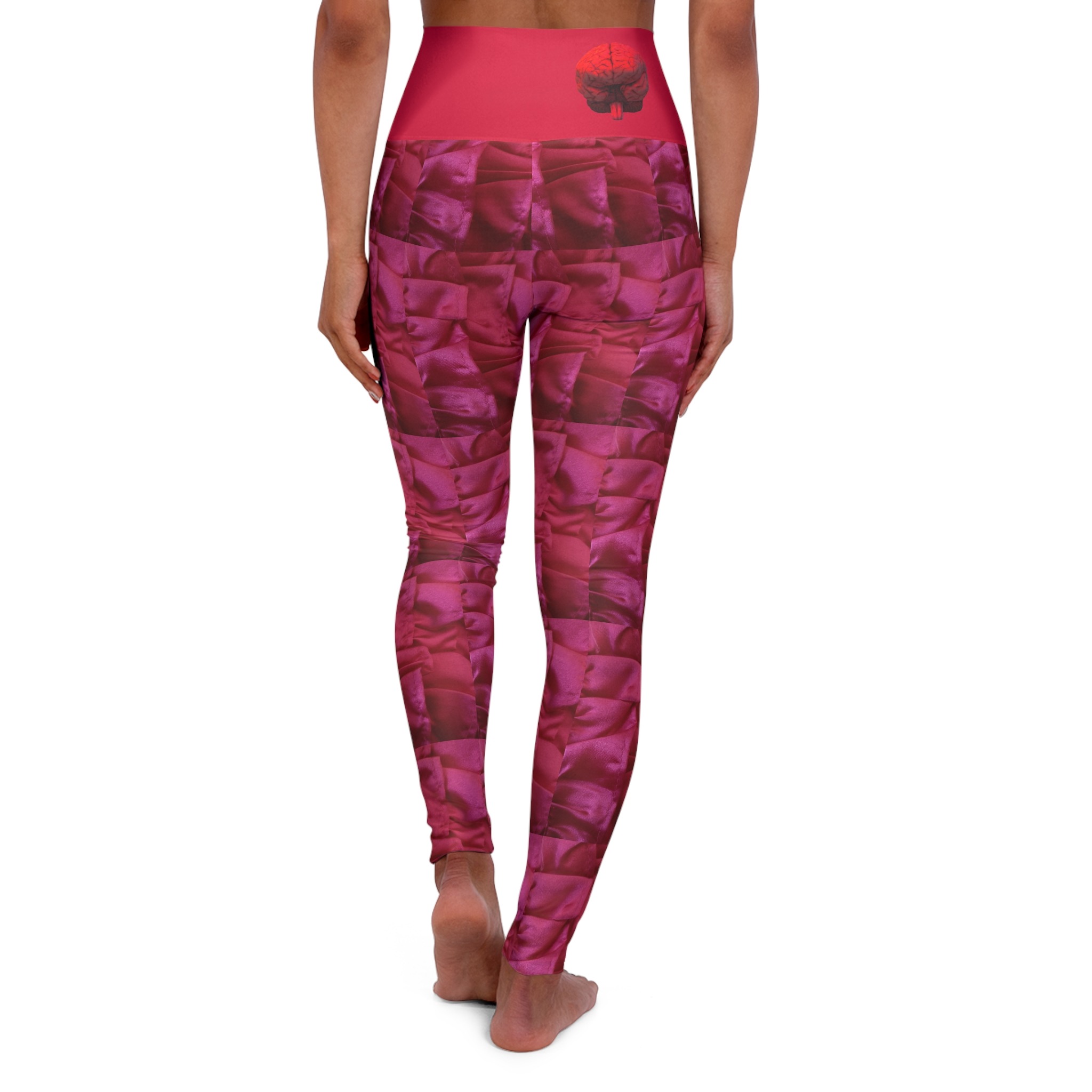 pink caterpillar high waisted leggings - Image 2