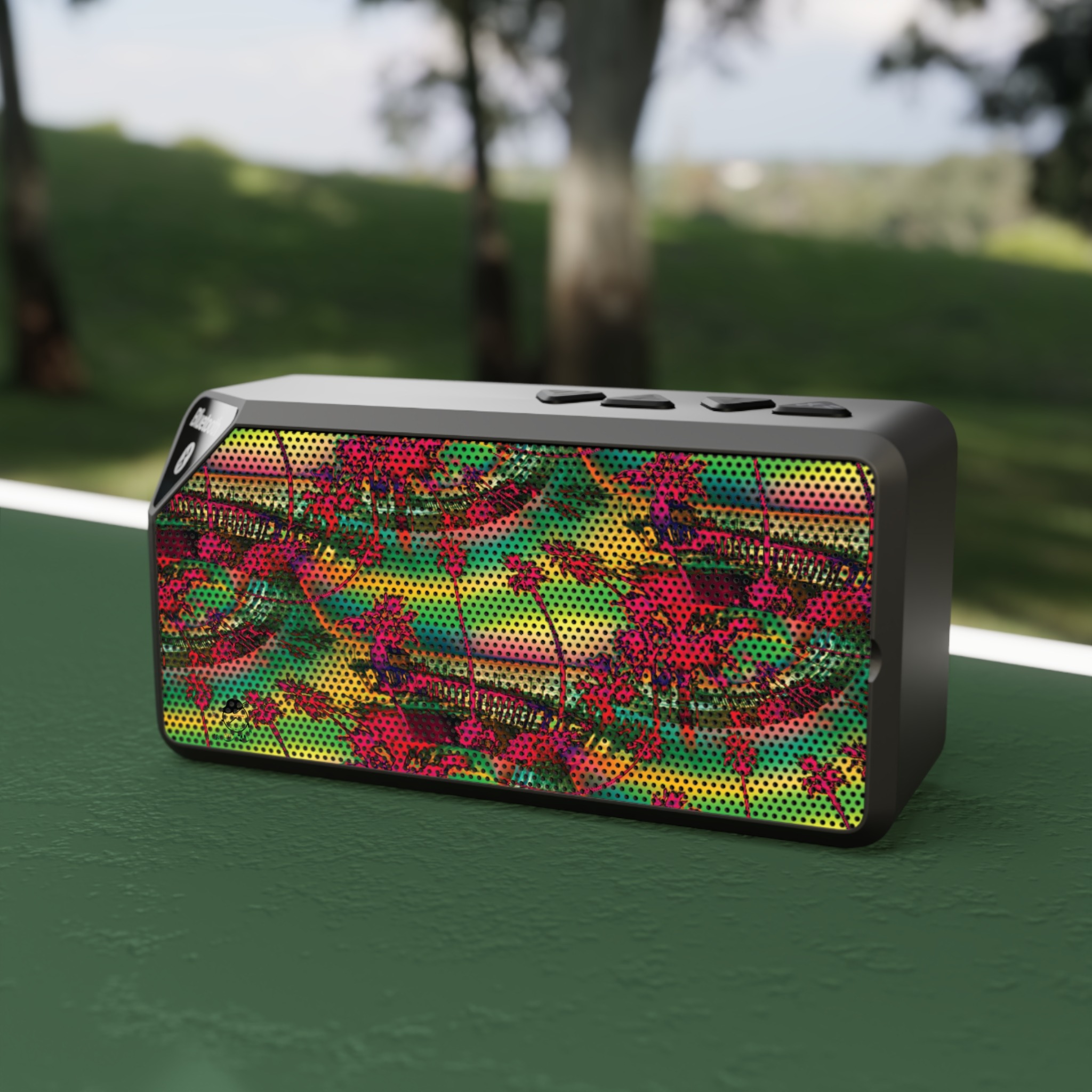 cali palm trees portable wireless bluetooth speaker