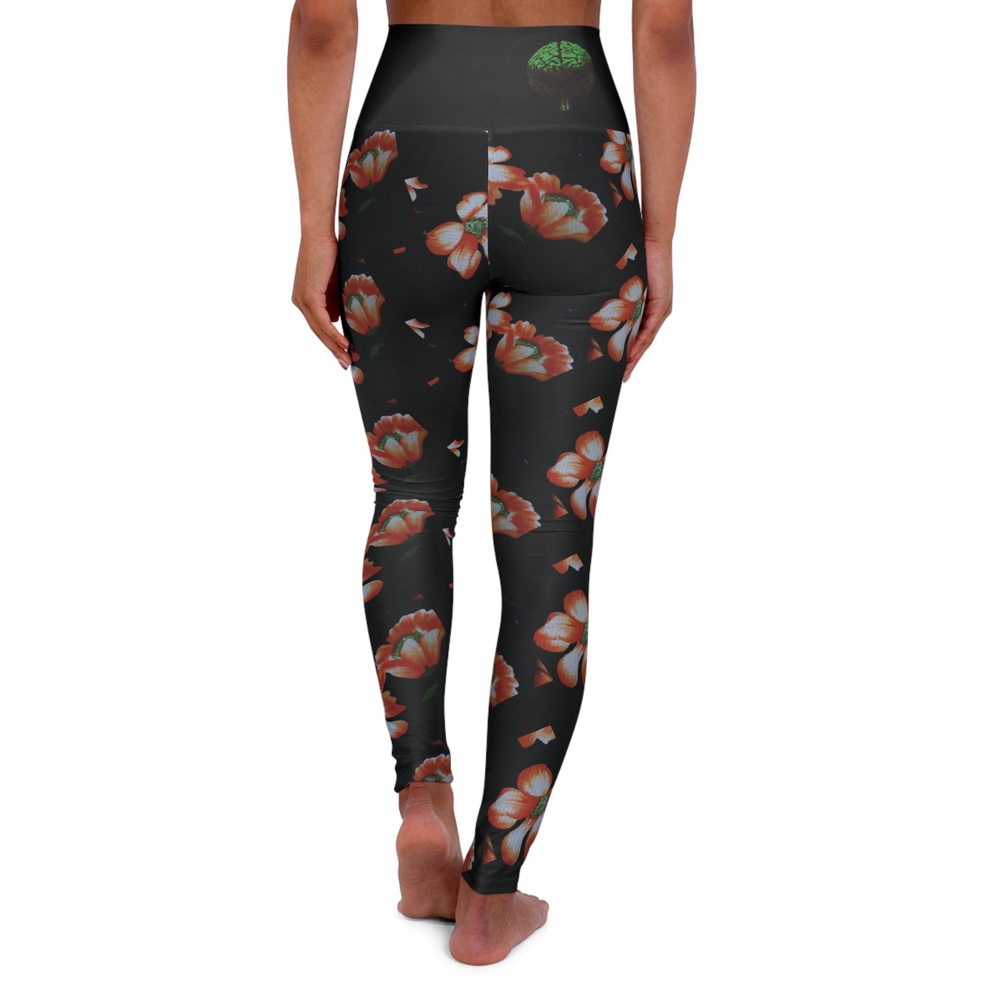 orange grove high waisted leggings - Image 2