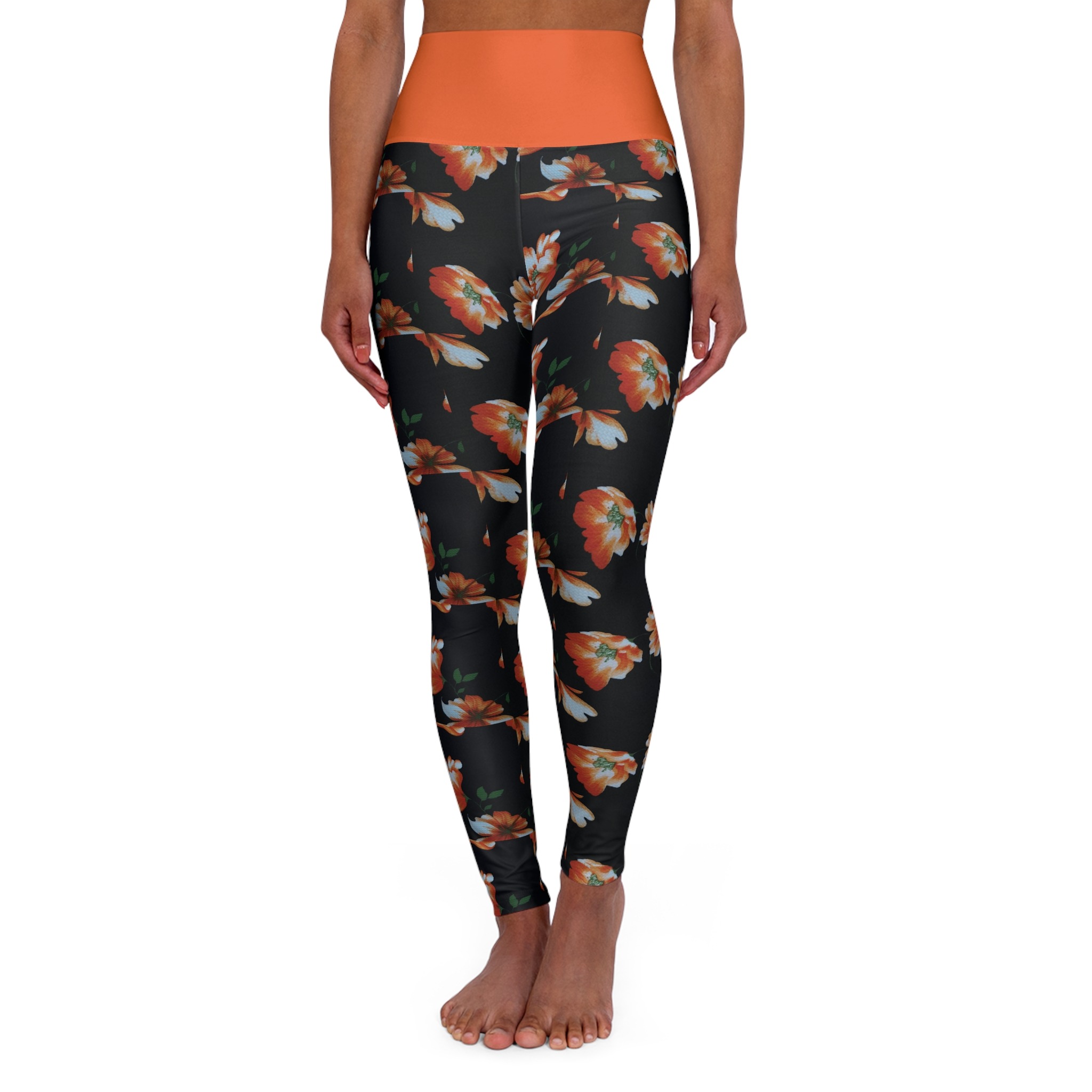 orange grove high waisted leggings