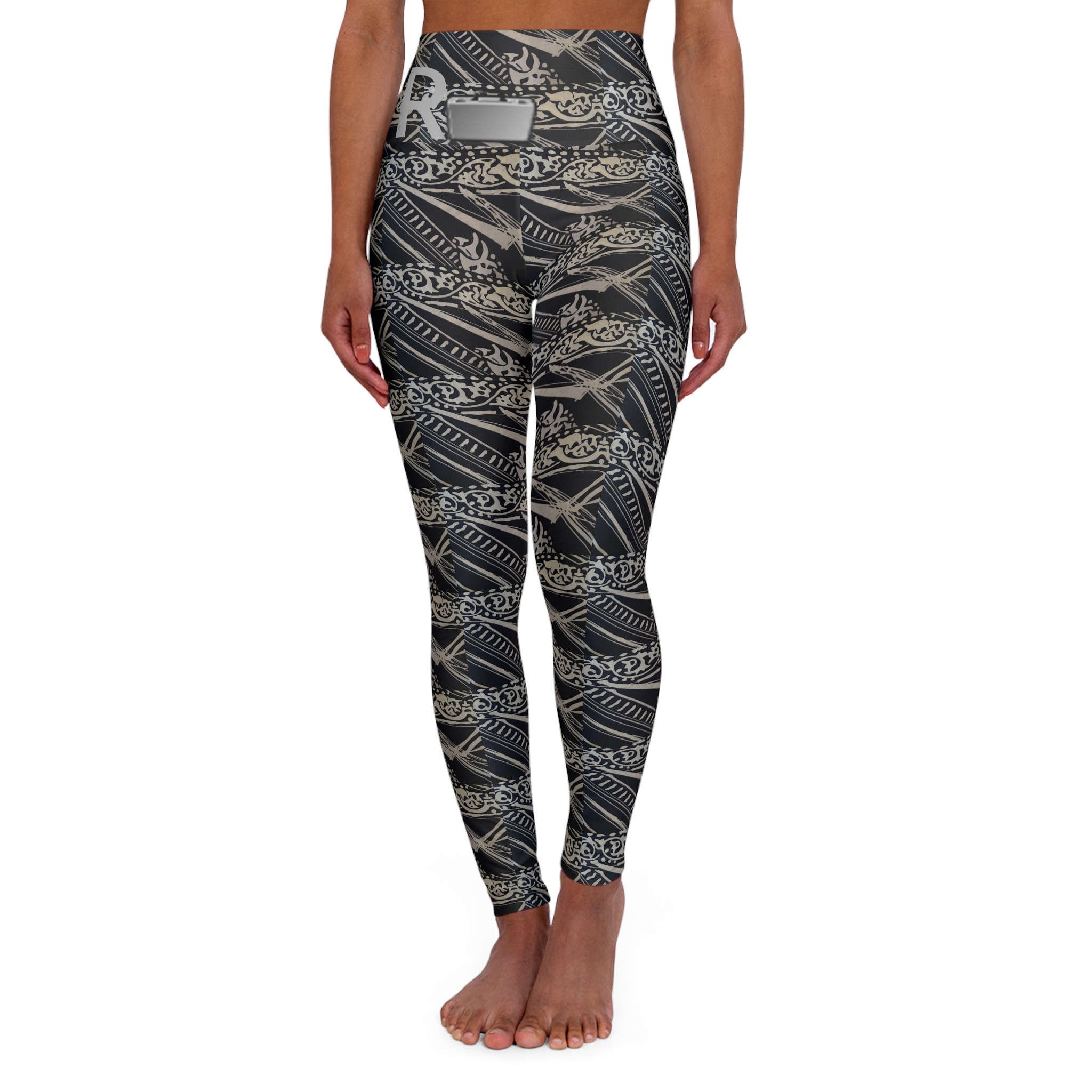 rear view high waisted leggings