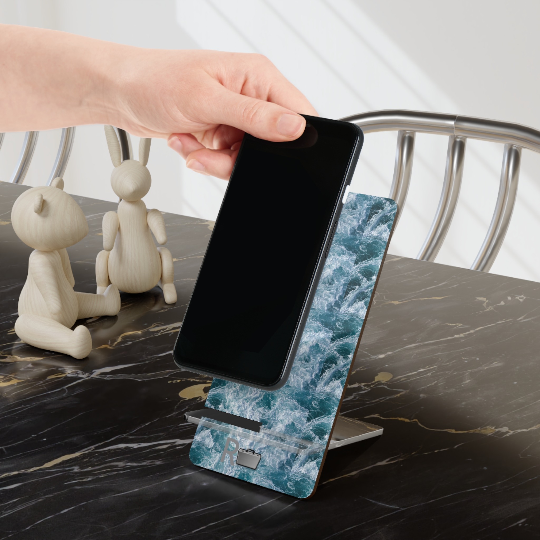 waterfall wishes mobile display stand for smartphones