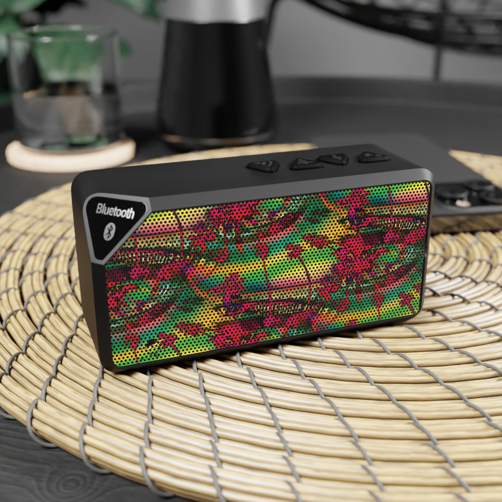 cali palm trees portable wireless bluetooth speaker - Image 4