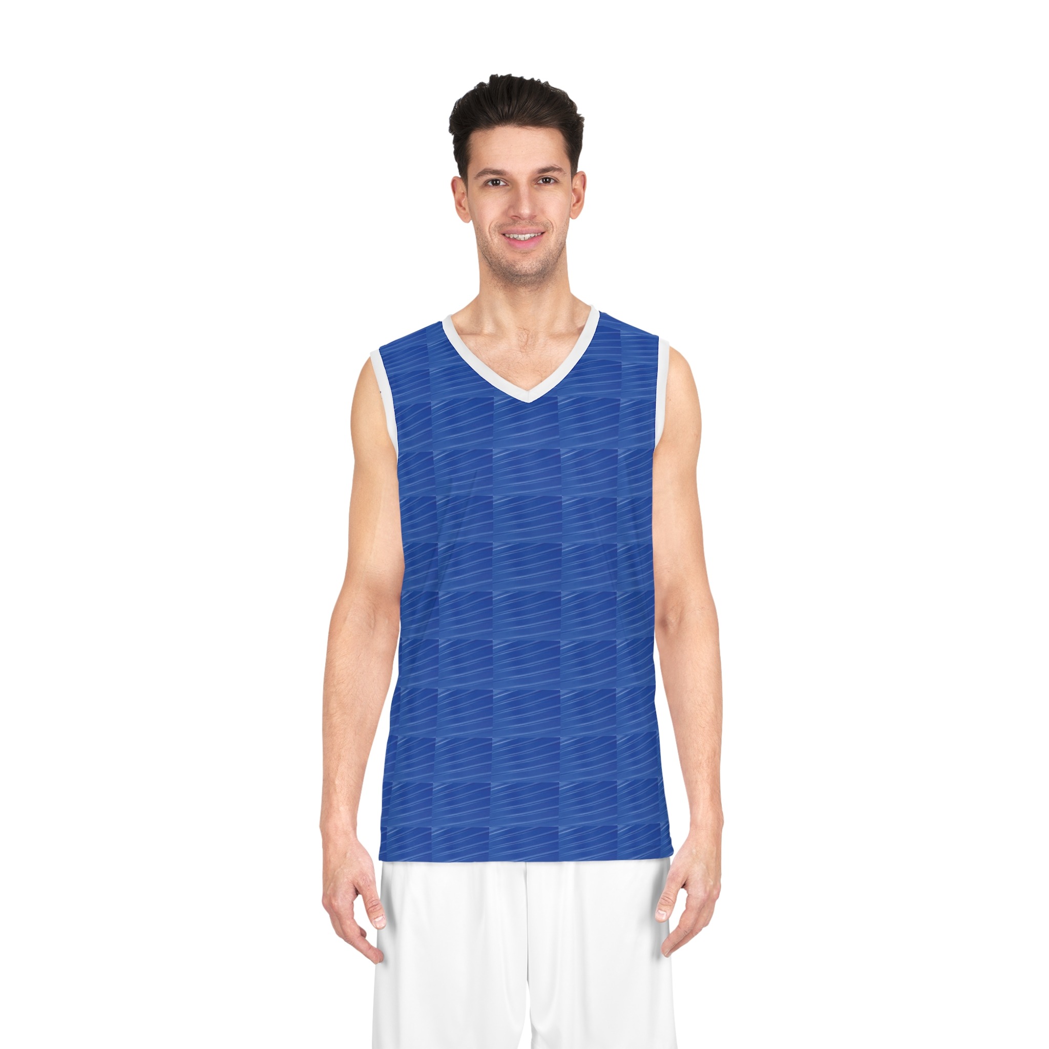 beau blue basketball jersey - Image 3