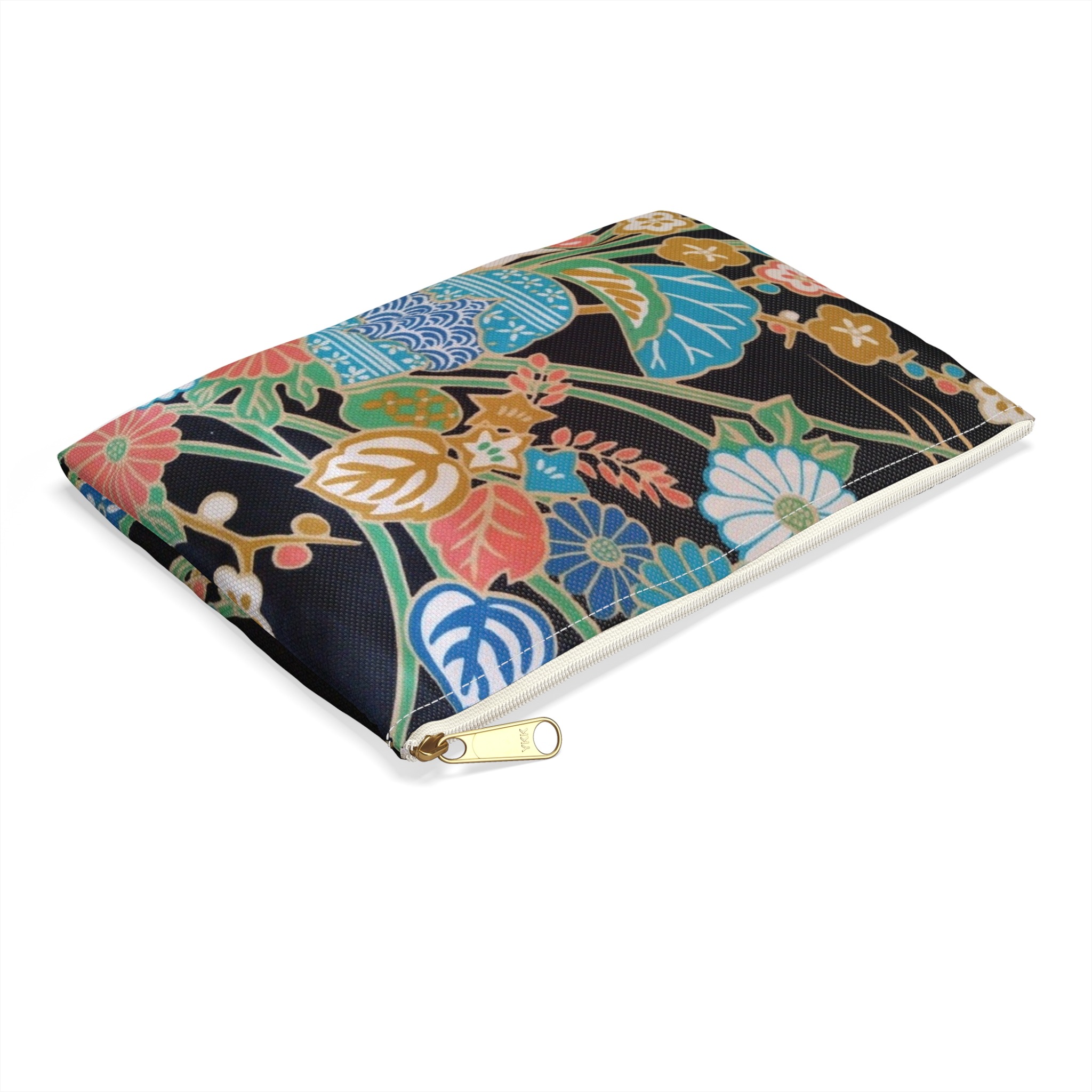 kimono flat accessory pouch — japanese inspired cosmetic bag & tool organizer - Image 15