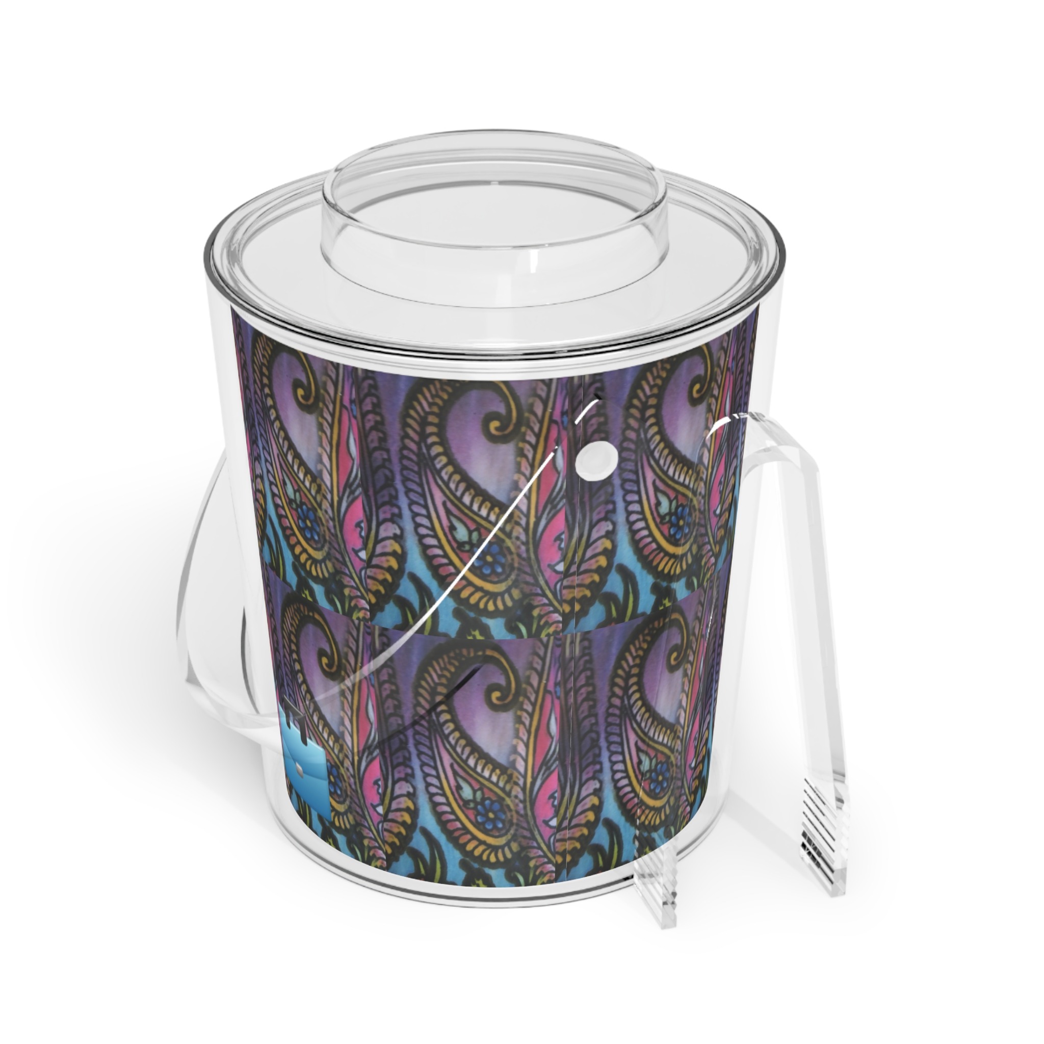 dainty ice bucket with tongs - Image 2