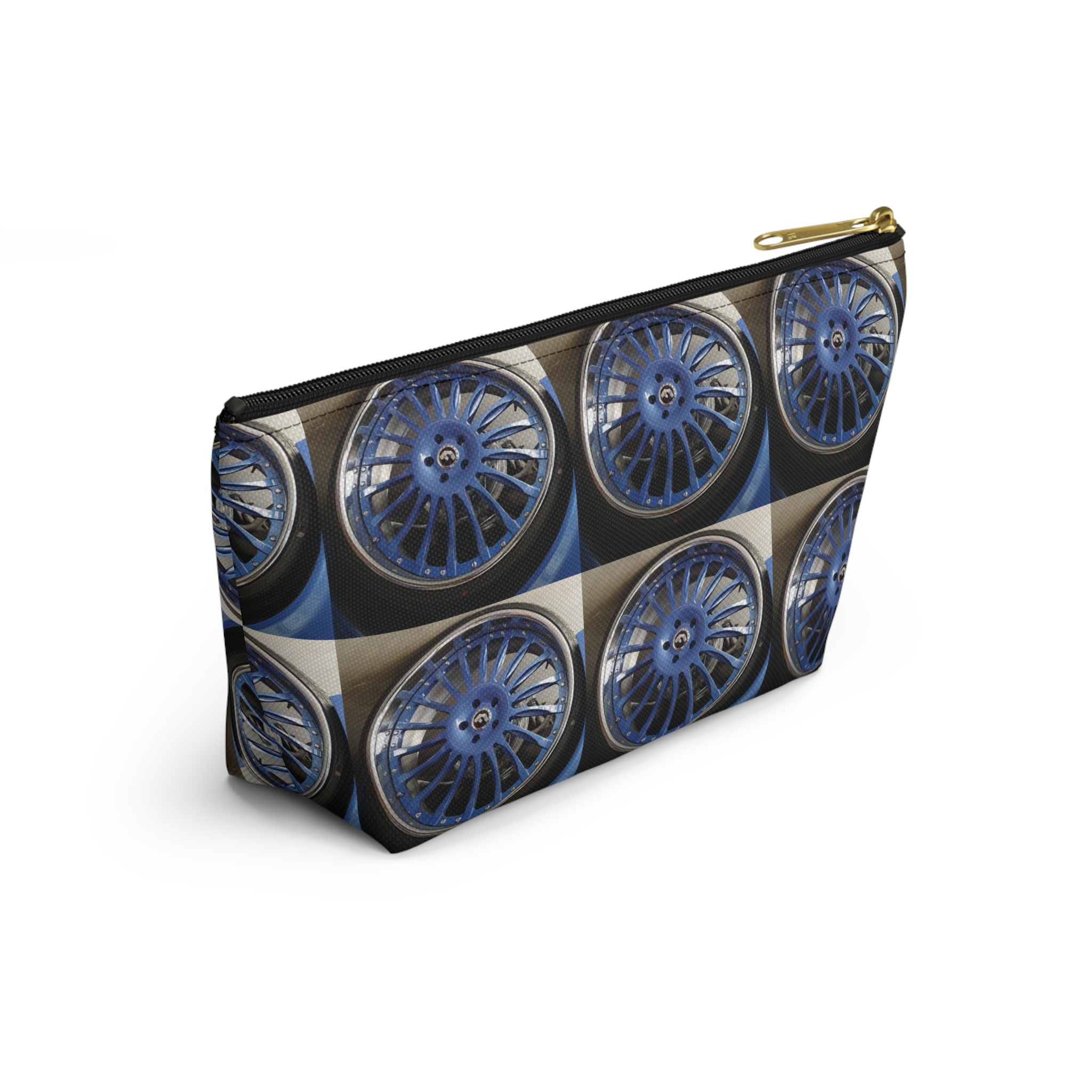 beau blue big wheel makeup & tool organizer — g-body alloy inspired t-bottom accessory pouch - Image 16