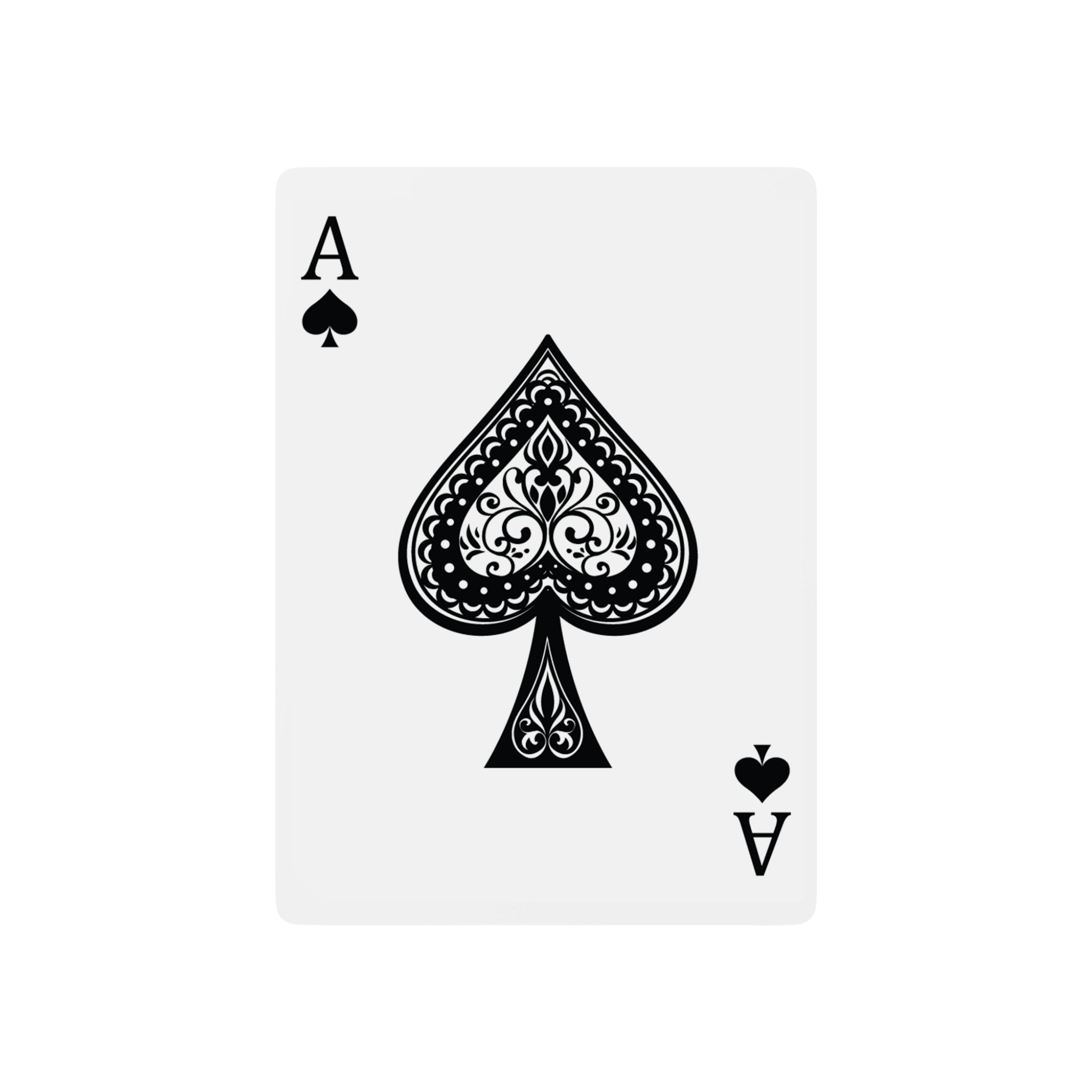 beau blue poker playing cards — spade ace casino deck - Image 3