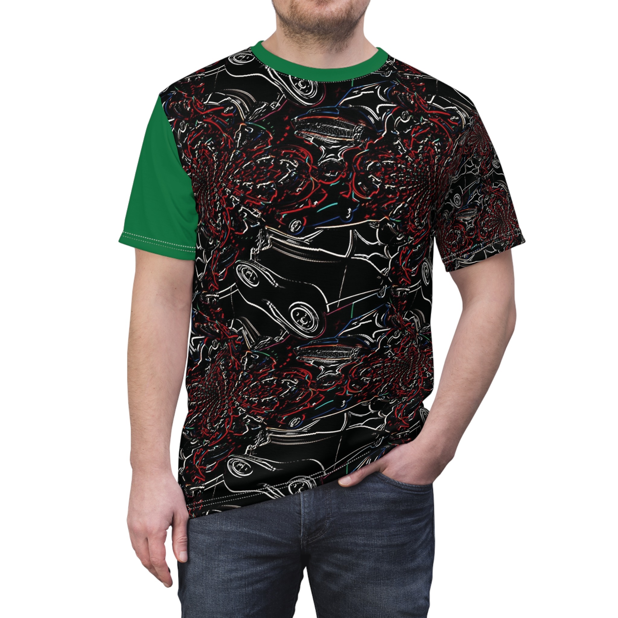 retro abstract g-body cruise all-over print tee - Image 6