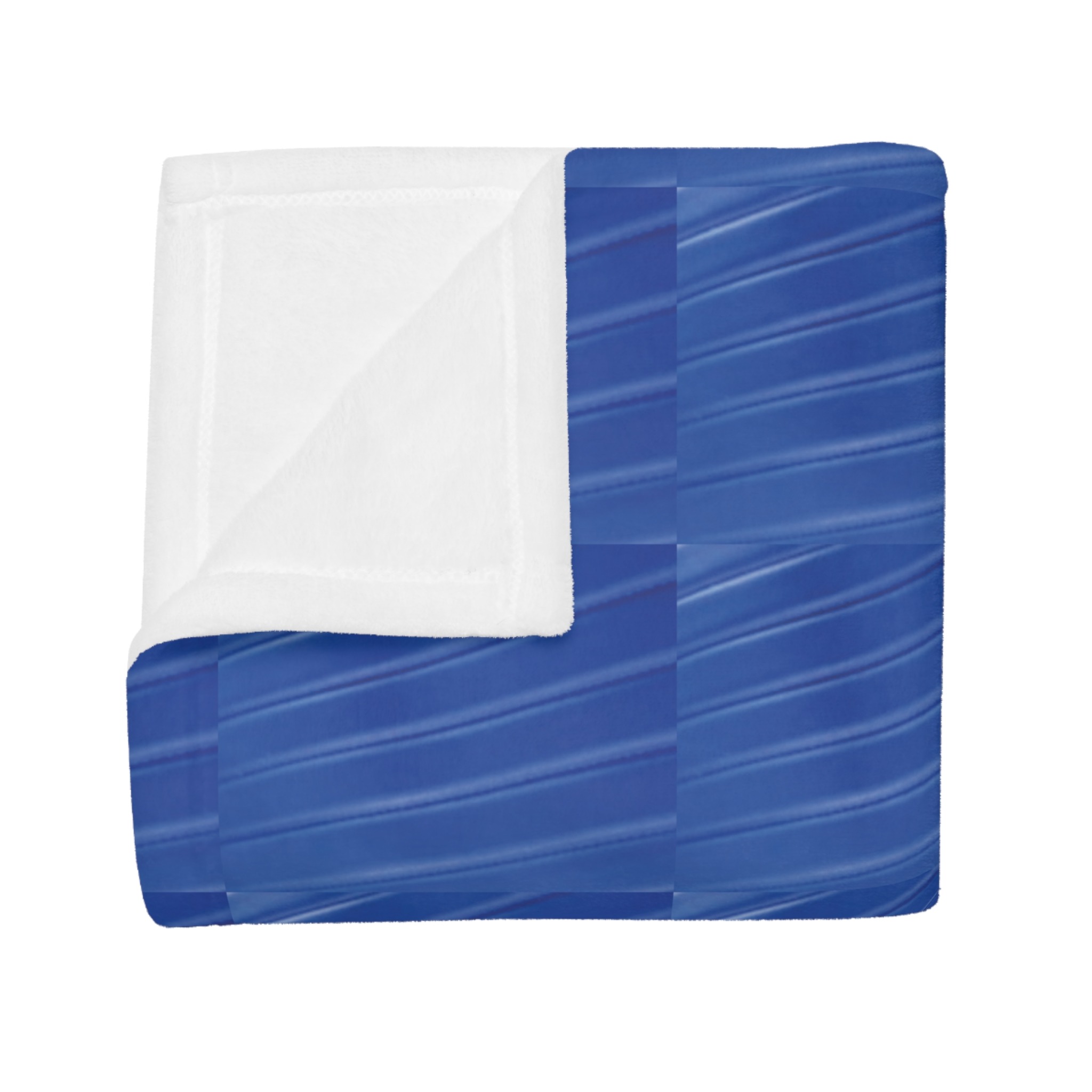 beau blue geometric plush fleece blanket - Image 11