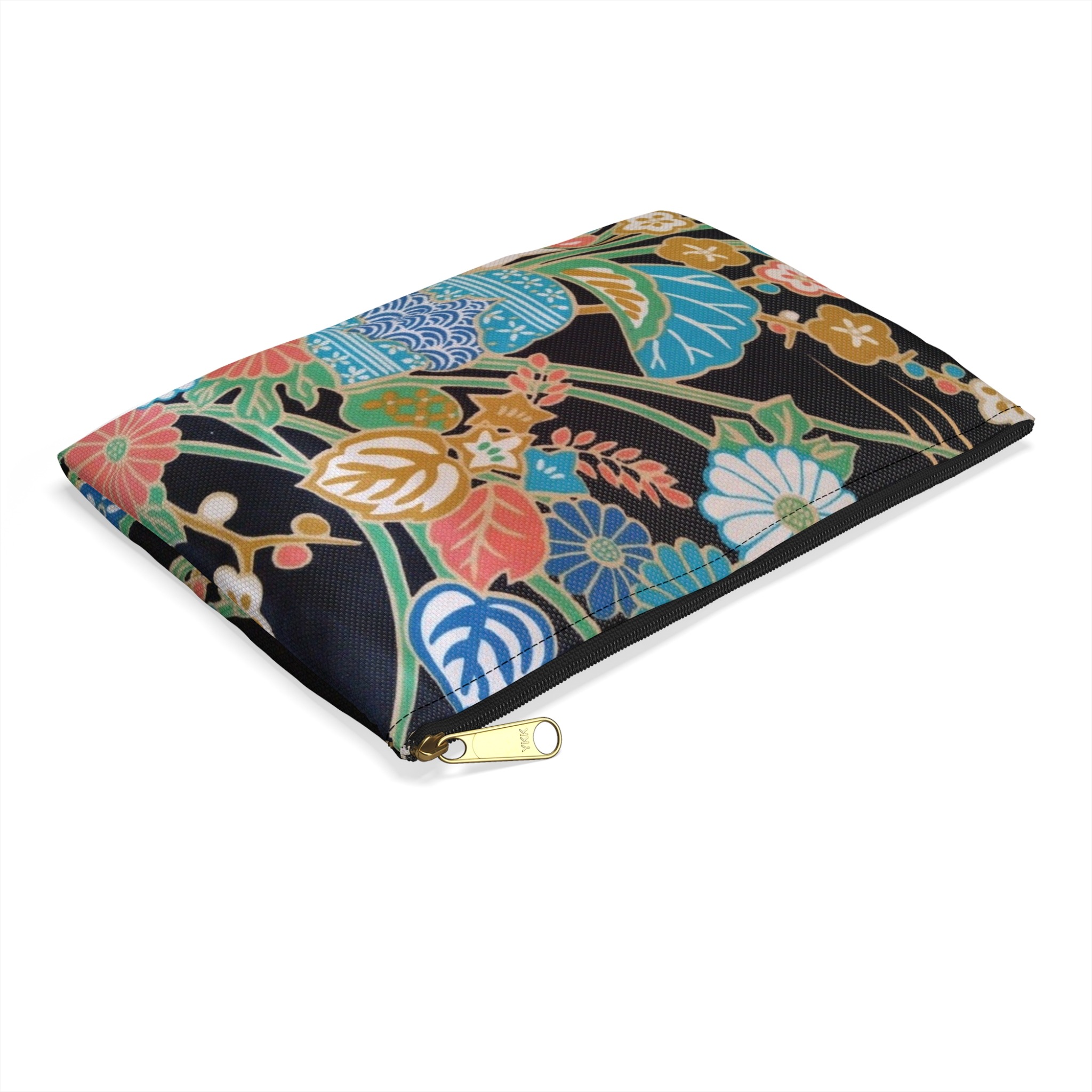 kimono flat accessory pouch — japanese inspired cosmetic bag & tool organizer - Image 11