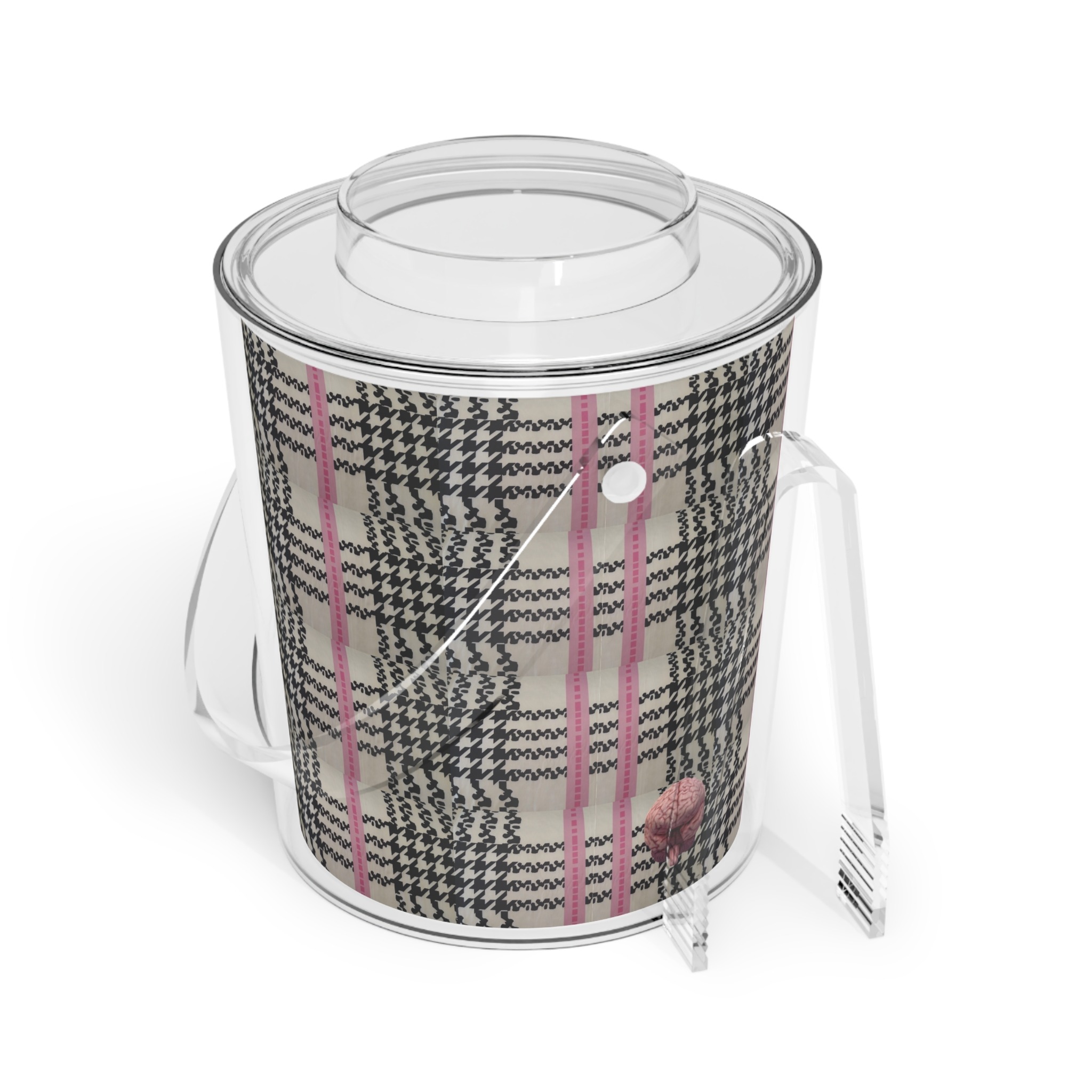 blacklisted ice bucket with tongs - Image 2
