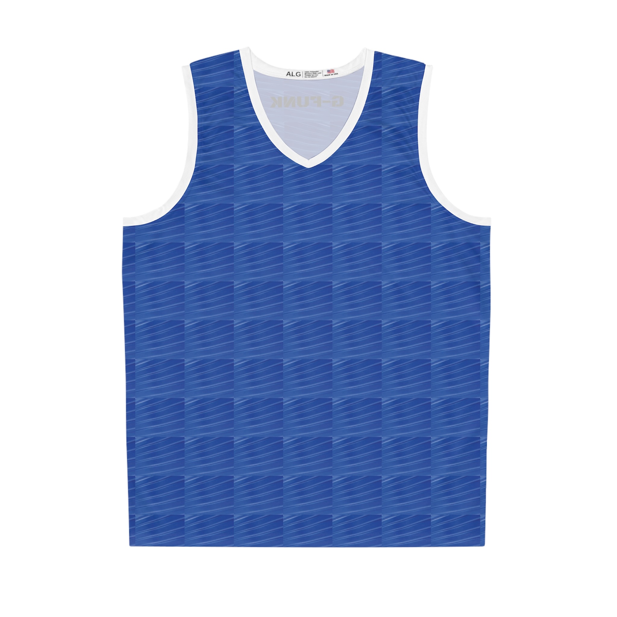 beau blue basketball jersey