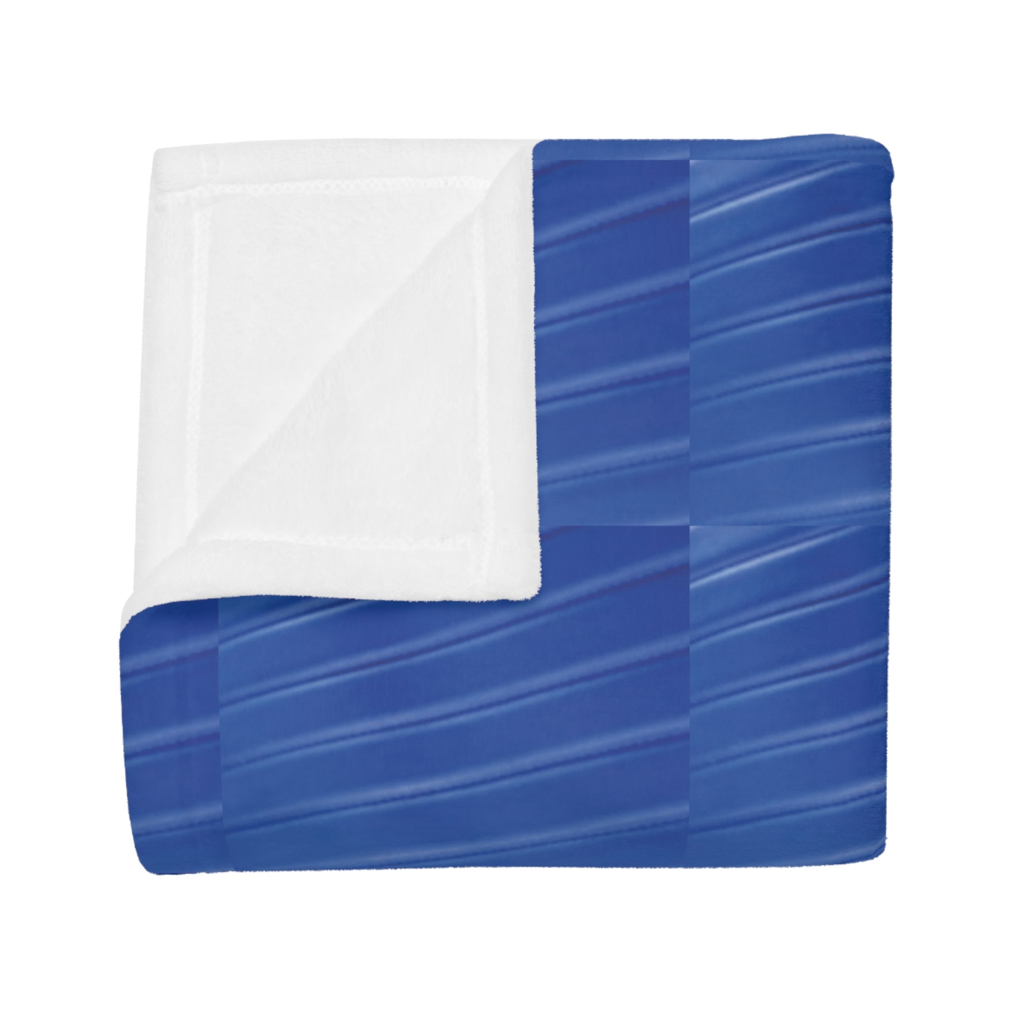 beau blue geometric plush fleece blanket - Image 7