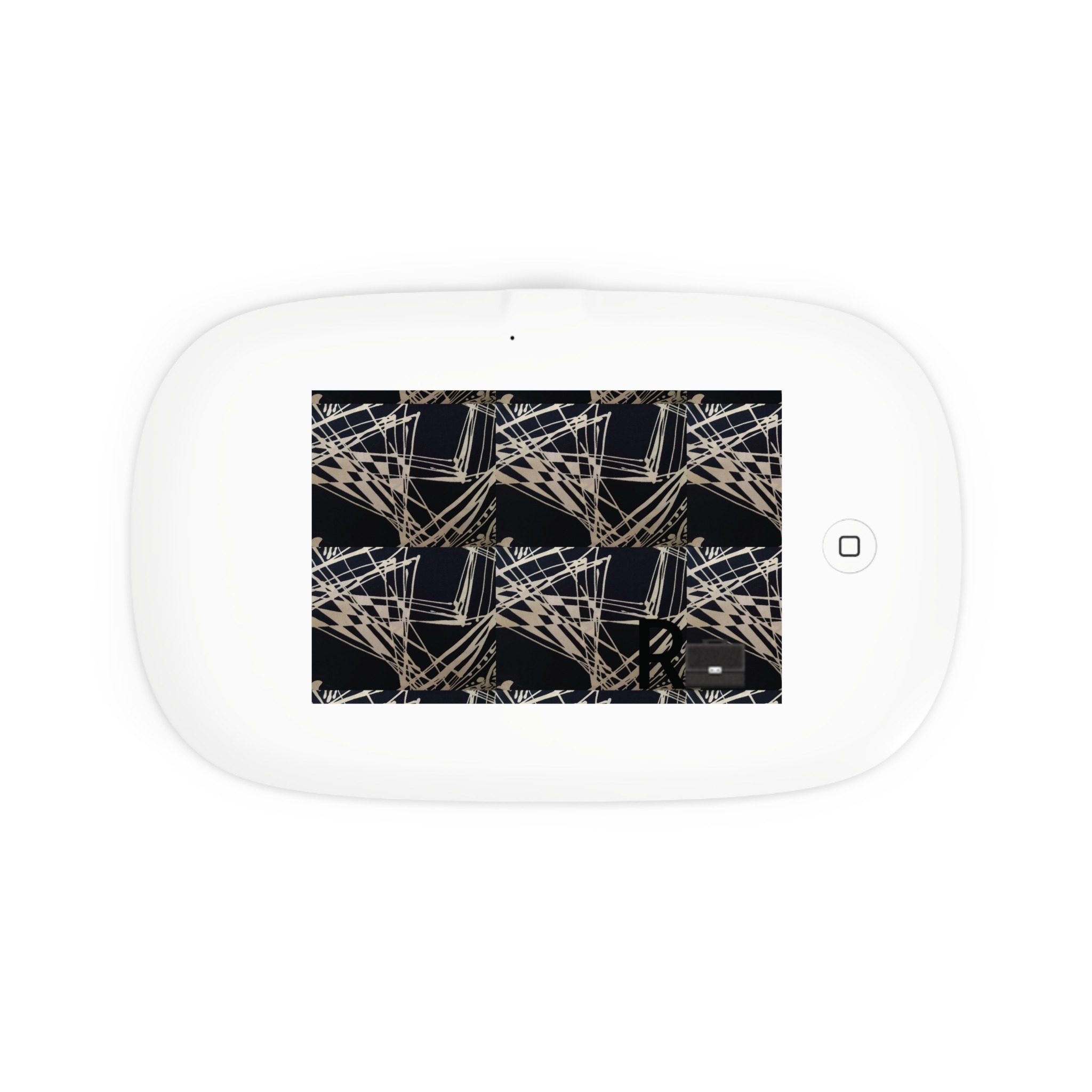 rear view uv phone sanitizer and wireless charging pad