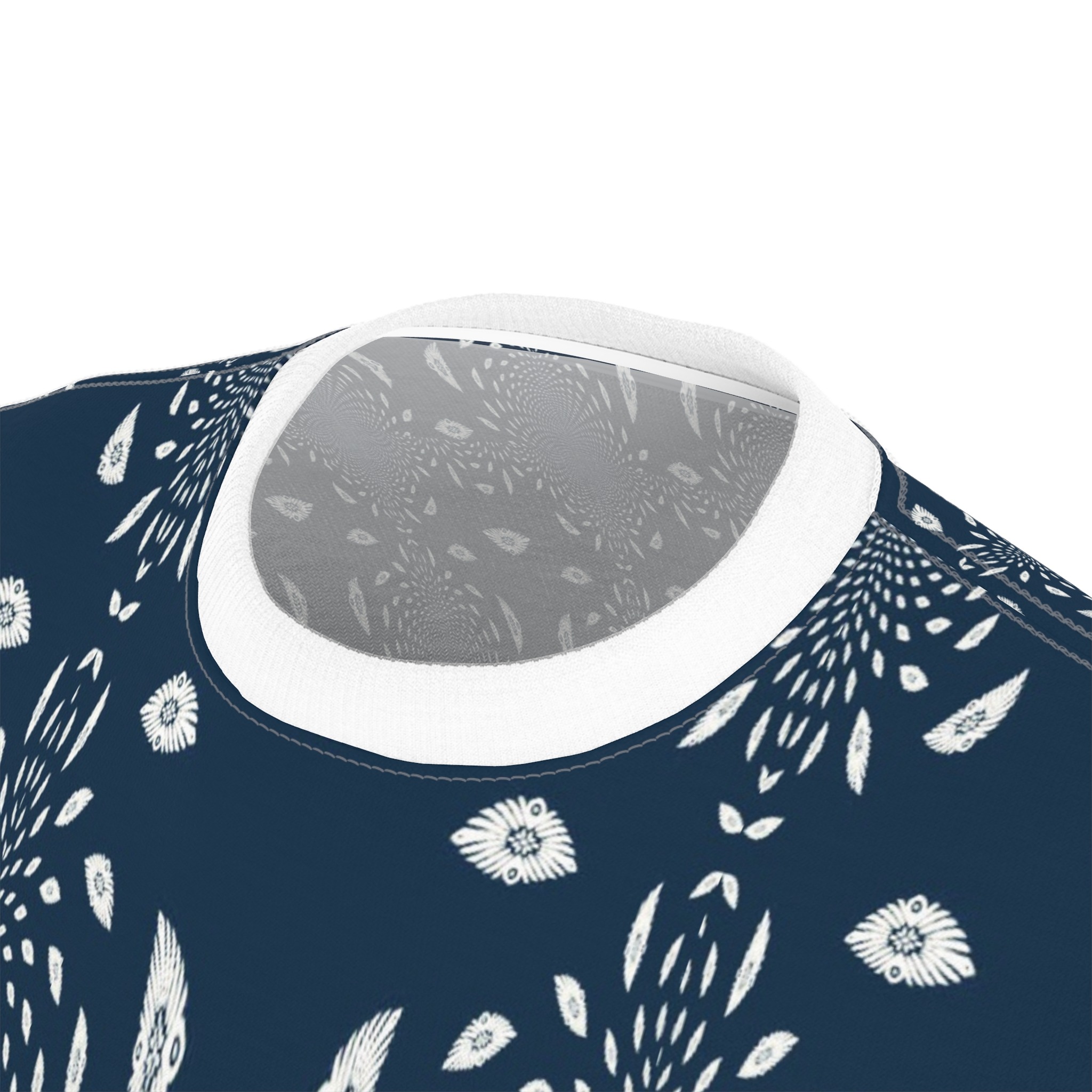 navy kaleidoscope cut & sew t-shirt - Image 5