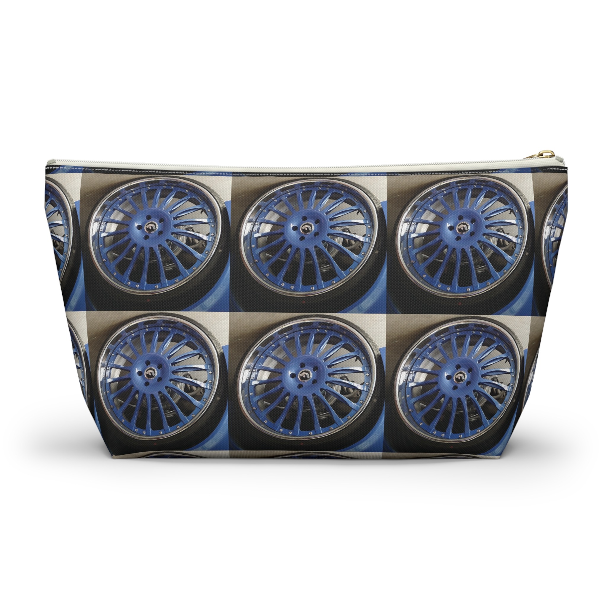 beau blue big wheel makeup & tool organizer — g-body alloy inspired t-bottom accessory pouch - Image 8