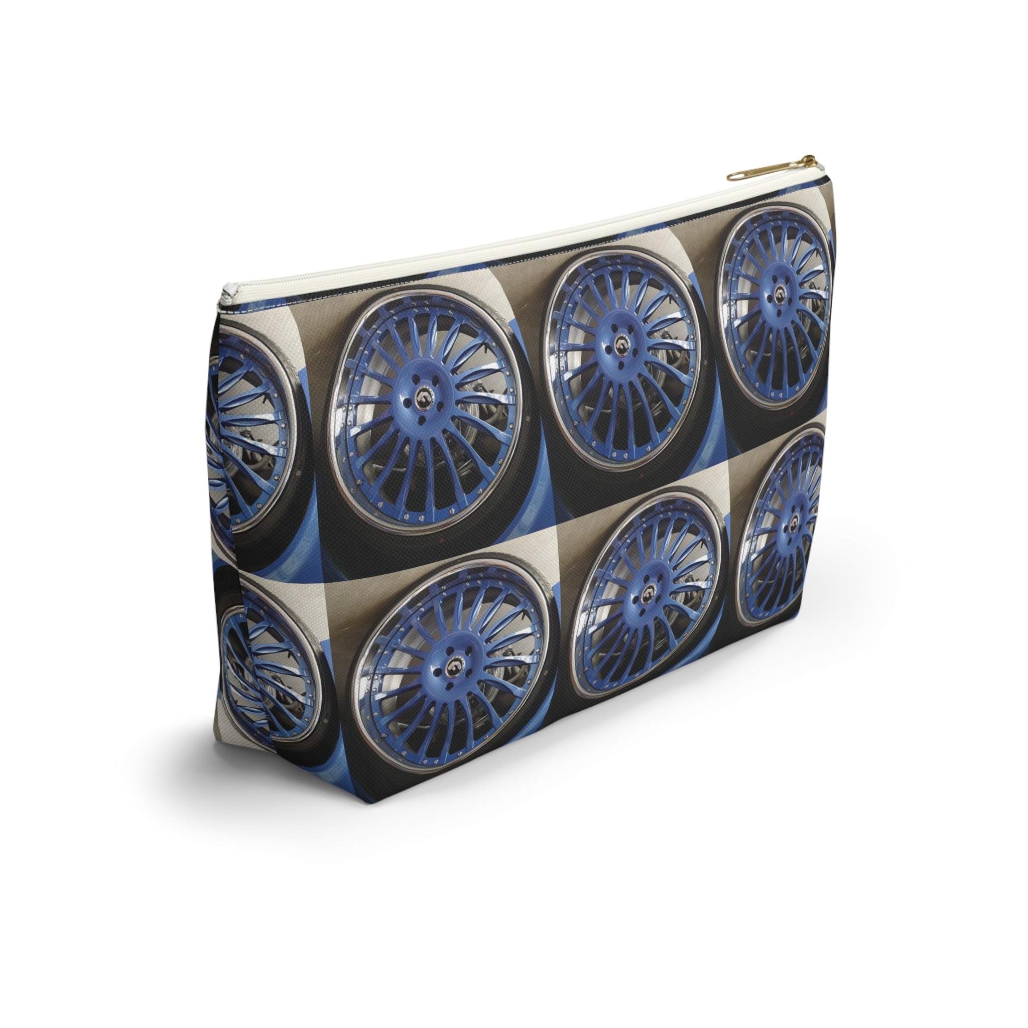 beau blue big wheel makeup & tool organizer — g-body alloy inspired t-bottom accessory pouch - Image 10