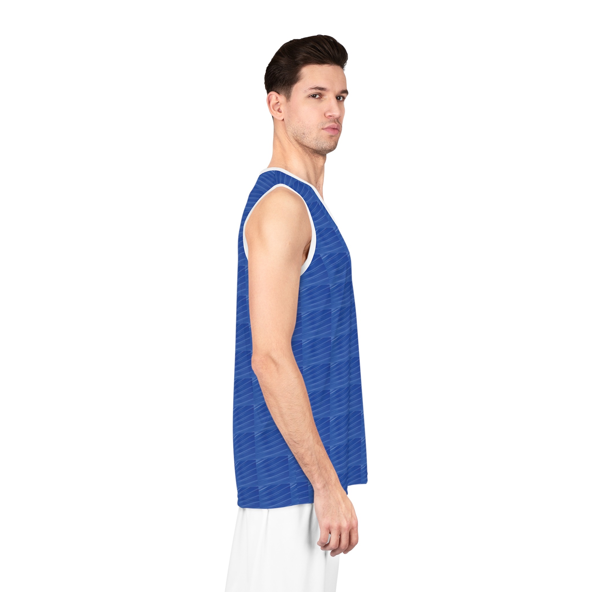 beau blue basketball jersey - Image 6