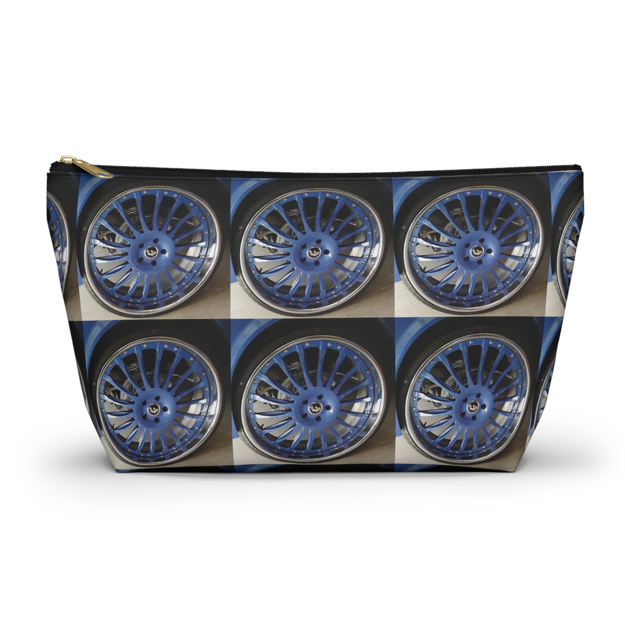 beau blue big wheel makeup & tool organizer — g-body alloy inspired t-bottom accessory pouch