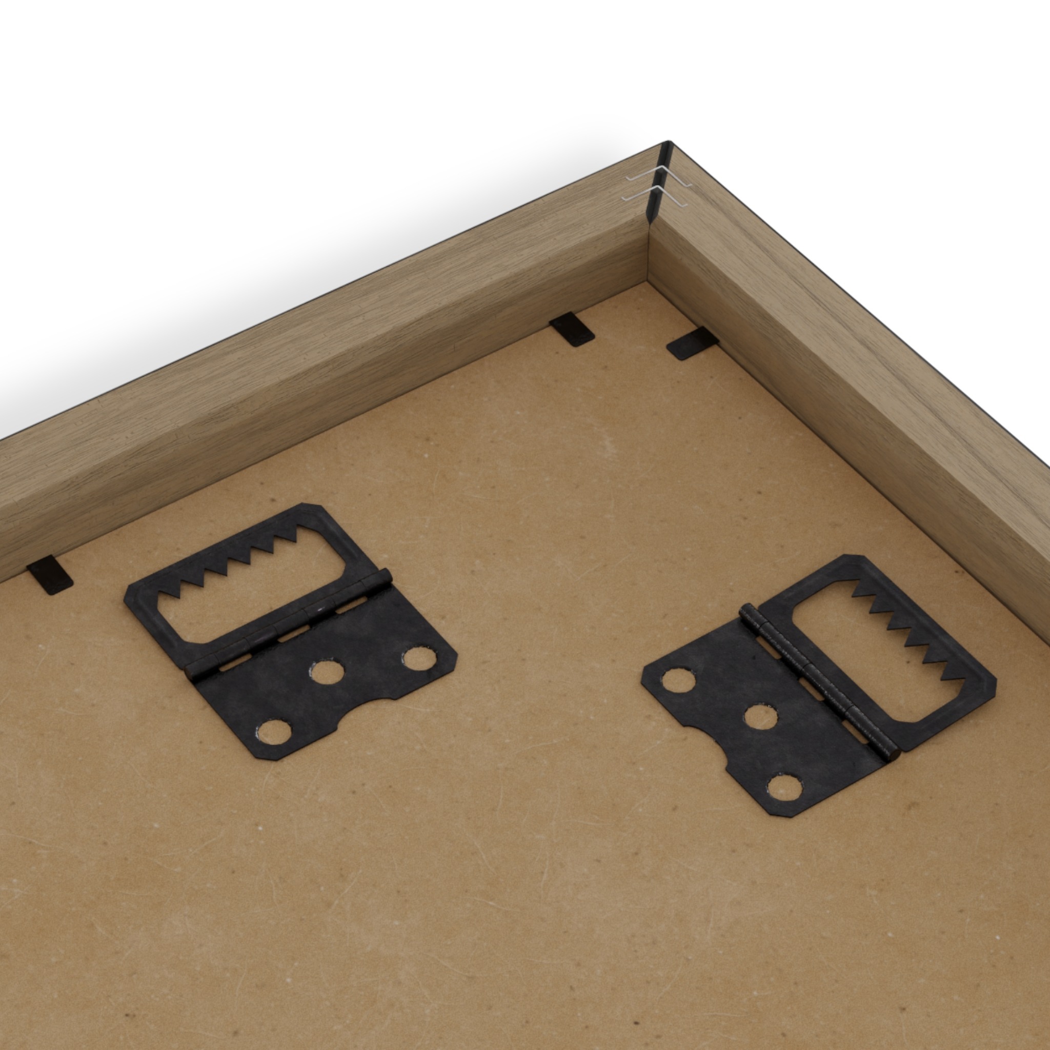 framed abstract red & teal modern fluid peace art poster — horizontal wall decor - Image 3