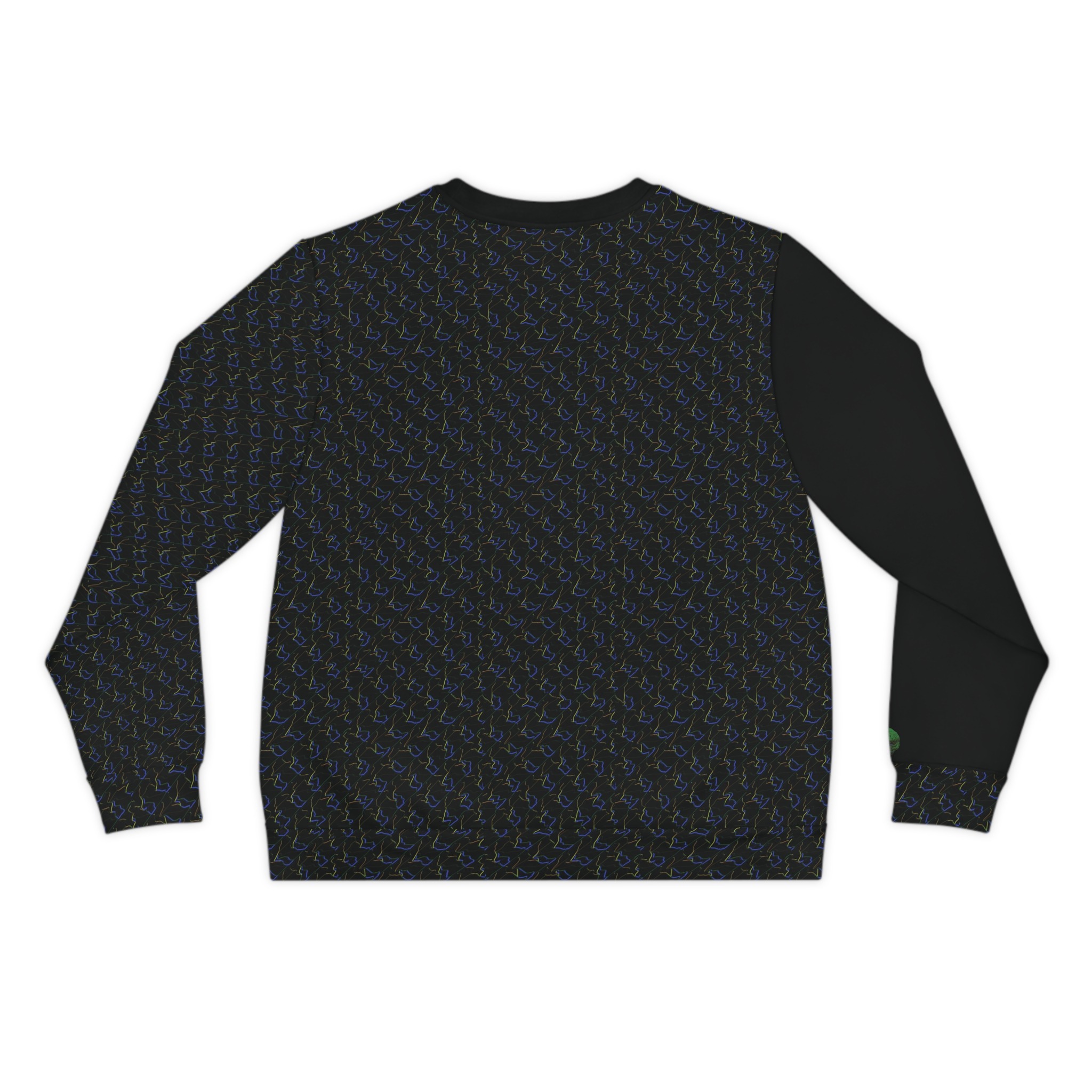 black geo line lightweight sweatshirt - Image 2